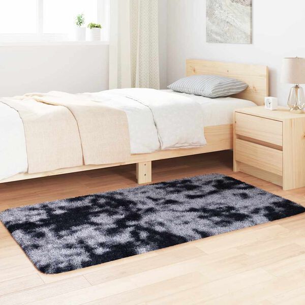 vidaXL Covor shaggy cu pom înalt, NAVARRA, gri închis, 80x150 cm