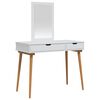 vidaXL Set de Dressing FAUSKE 2 buc. Alb 100 x 50 x 143 cm