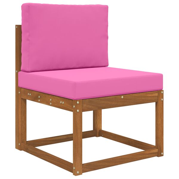 vidaXL Perna pentru canapea de exterior 2 pcs Roz Poliester