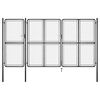 vidaXL Poartă de grădină din oțel 400x175 cm antracit