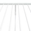 vidaXL Cadru de pat metalic cu tăblie de cap/picioare, alb, 75x190 cm