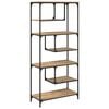 vidaXL Bibliotecă stejar artizanal 81 x 36 x 176 cm Lemn compozit