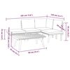 vidaXL Set mobilier de grădină cu perne, 5 piese, lemn masiv acacia