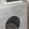 vidaXL Casa pentru pisici Beton 42,5 x 40 x 53 cm Lemn compozit