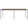 vidaXL Pavilion cu acoperiș retractabil, gri taupe, 600x300x233 cm