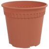 vidaXL Ghiveci rotund pentru flori 24 pcs Roșu cărămidă &Oslash; 17 x 14 cm