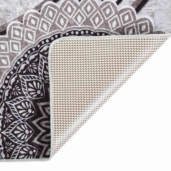 vidaXL Covor lavabil, multicolor, 80x300 cm, antiderapant