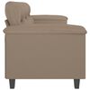 vidaXL Canapea cu 3 locuri, cappuccino, 180 cm, piele ecologică