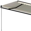 vidaXL Copertină retractabilă manual, crem, 450x300 cm