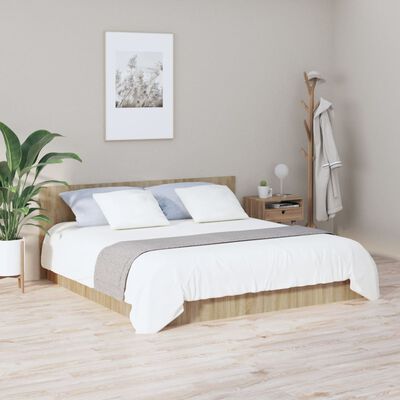 vidaXL Tăblie de pat, stejar Sonoma, 200x1,5x80 cm, lemn prelucrat