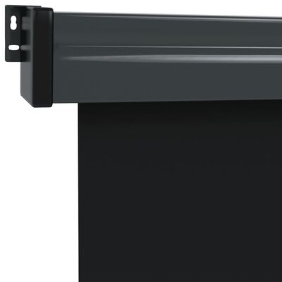 vidaXL Copertină laterală de balcon, negru, 122 x 250 cm