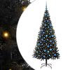 vidaXL Brad de Crăciun Negru 180 cm PVC
