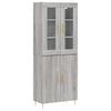 vidaXL Dulap &icirc;nalt, gri sonoma, 69,5x34x180 cm, lemn compozit