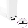 vidaXL Picioare de masă &icirc;n formă de V, 2 buc., alb, 60 x (72-73,3) cm, oțel