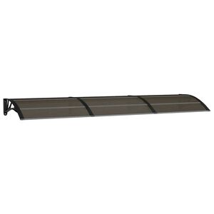 vidaXL Copertină de ușă, negru, 300x75 cm, policarbonat