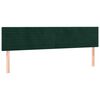 vidaXL Pat box spring cu saltea, verde &icirc;nchis, 180x200 cm, catifea