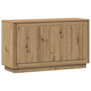 vidaXL Bufet din lemn stratificat, stejar artizanal, 102x35x55 cm