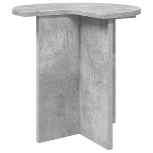 vidaXL Masă laterală Gri Beton &Oslash; 39 x 38 cm Lemn prelucrat
