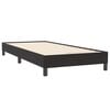 vidaXL Pat box spring cu saltea, negru, 80x220 cm, catifea