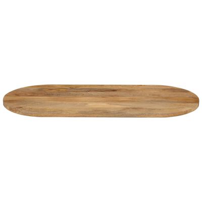 vidaXL Blat de masă oval, 80x40x3,8 cm, lemn masiv de mango