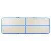 vidaXL Saltea gimnastică gonflabilă cu pompă albastru 600x100x10cm PVC