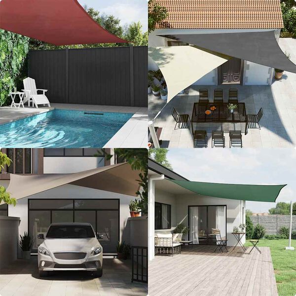 vidaXL Parasolar, bej, 2x3,5 m, țesătură oxford, dreptunghiular