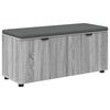 vidaXL Bancă pentru hol cu pernă cu raft Sonoma gri 100 x 38 x 46 cm