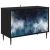 vidaXL Cabinet TV RAALTE 69 x 33 x 50,5 cm Stejar Negru Lemn prelucrat