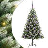 vidaXL 150 LED-uri Alb cald PVC și Metal Verde și alb