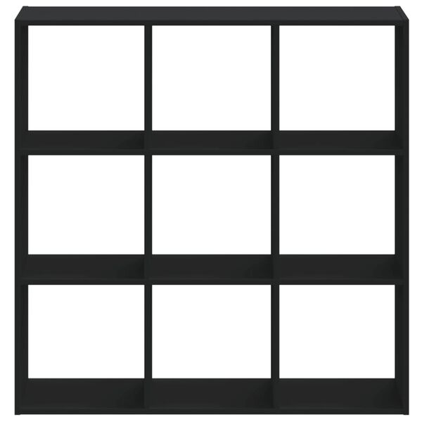 vidaXL Bibliotecă, negru, 102x32x102 cm, lemn prelucrat