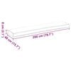 vidaXL Set de perne pentru palet 2 pcs Antracit 200 x 40 x 8 cm