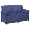 vidaXL Canapea cu 2 locuri Albastru Poliție 158 x 83 x 95 cm Catifea