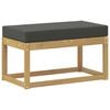 vidaXL Bancă de exterior Lemn Solid de Acacia Alb