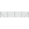 vidaXL Gard plasă de s&acirc;rmă cu bordură, verde, 2,2x10 m