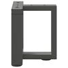vidaXL Picioare pentru măsuță de cafea &icirc;n formă de T, 2 buc., antracit, 30x25x(30-31) cm, oțel