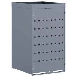 vidaXL Depozitare pentru pubela cu acoperiș pentru ghiveci, pentru pubela unică de 240L