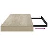 vidaXL Raft de perete suspendat, stejar, 60x23,5x3,8 cm, MDF