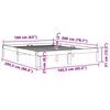 vidaXL Cadru pat fără saltea, maro ceruit, 160x200 cm, lemn masiv pin