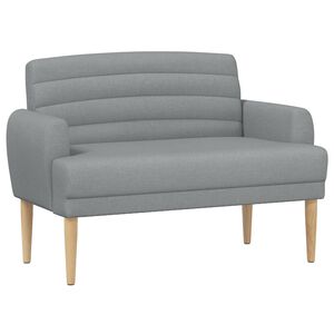 vidaXL Canapea cu capitonaj butonat Gri deschis 116 x 67 x 80 cm