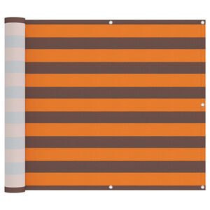 vidaXL Ecran de balcon Portocalie și maro 100 x 800 cm Material Oxford