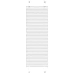 vidaXL Jaluzea plisată alb 40x150 cm Lățime țesătură 39,4cm poliester