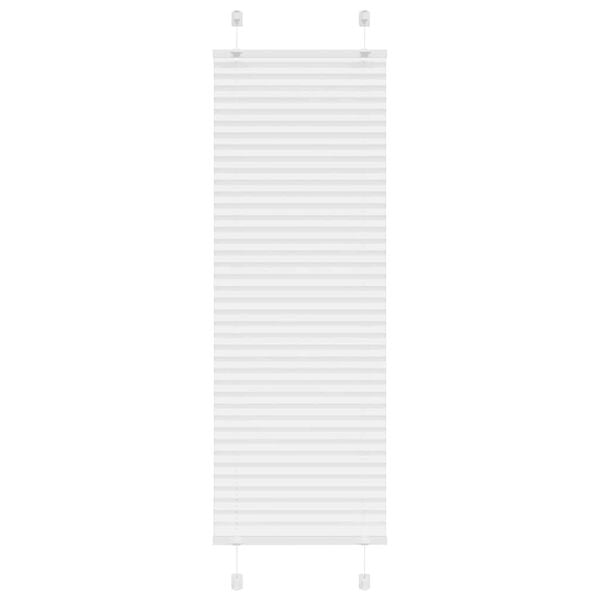 vidaXL Jaluzea plisată alb 40x150 cm Lățime țesătură 39,4cm poliester