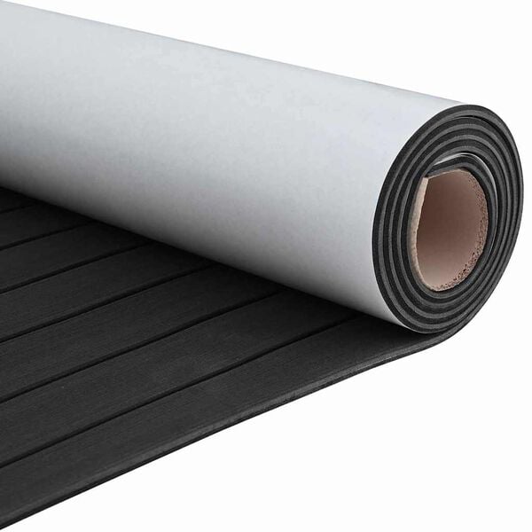 vidaXL Pardoseală pentru bărci gri închis și negru 240 x 90 cm