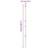 vidaXL Stâlp de gard. Altele 26 pcs Gri 3,2 x 3,2 x 210 cm Oțel