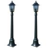vidaXL Lămpi de grădină Preston, 2 buc., 105 cm
