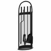 vidaXL Set scule pentru șemineu, 5 piese, 23x15x66 cm, oțel