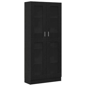 vidaXL Dulap pentru cărți 4 niveluri 82,5 x 30,5 x 185 cm Stejar negru