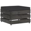 vidaXL Set mobilier grădină cu perne, 5 piese, gri, lemn impregnat
