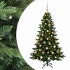vidaXL Brad de Crăciun artificial cu glob 120 cm 150 LED-uri Alb cald