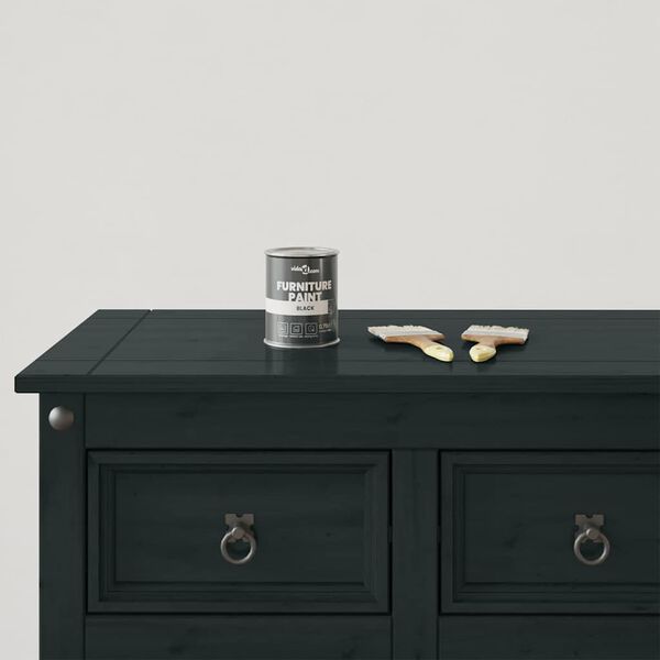 vidaXL Vopsea pentru mobilă Negru 10 x 10 x 12 cm Print pe perete